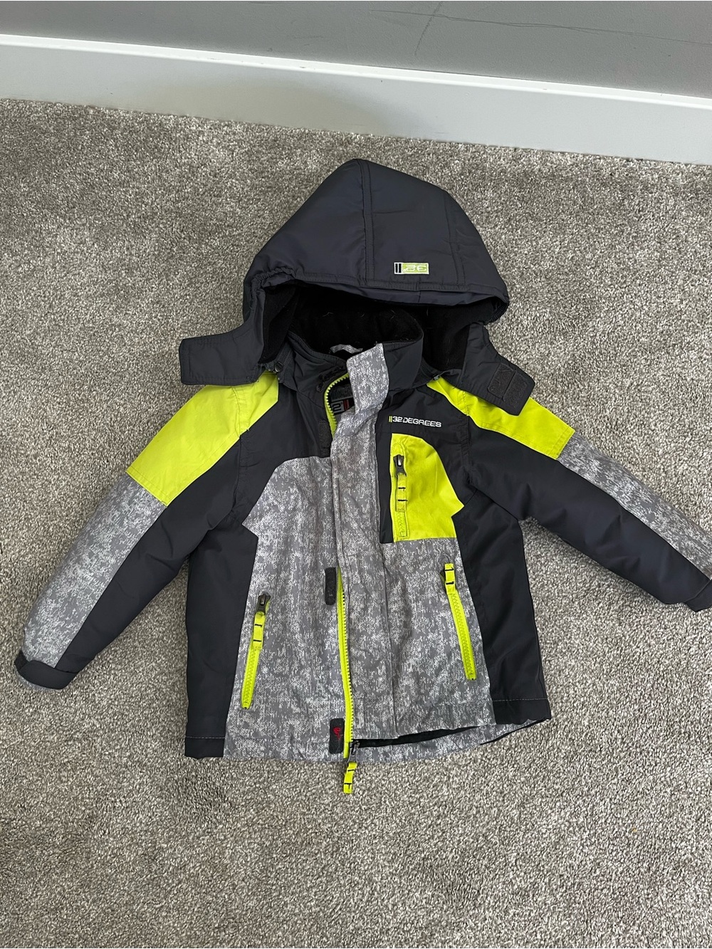 Boys' Neon Accent Winter Jacket